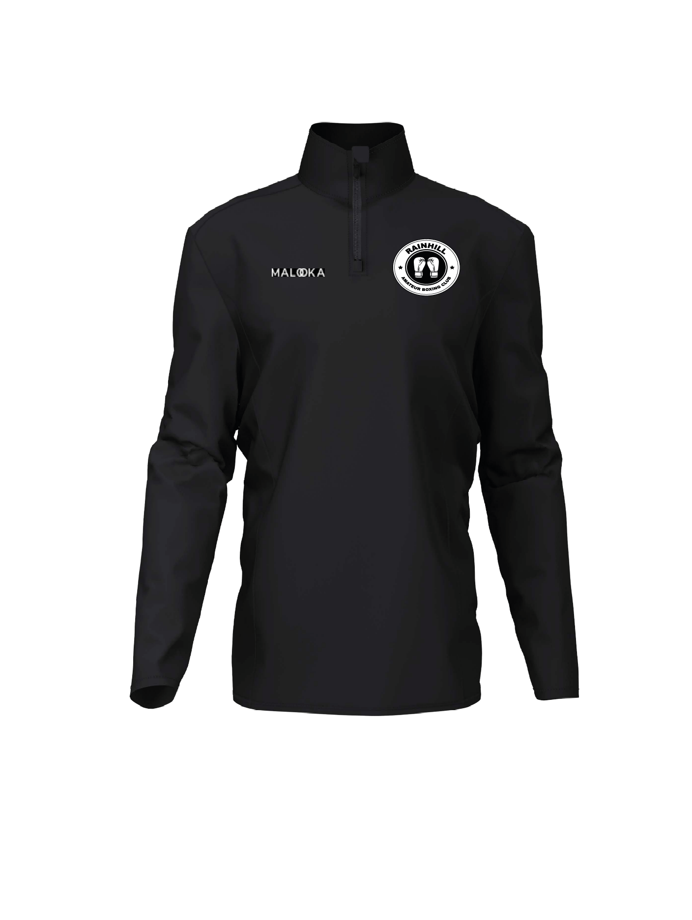 Rainhill A.B.C 1/4 Zip Top (Black)
