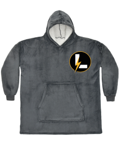 LL Oversized Hooded Blanket (Charcoal)