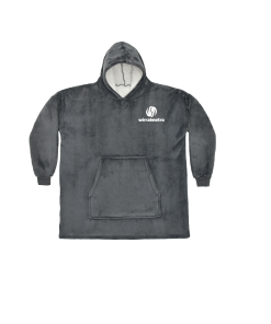 WM Oversized Hooded Blanket (Charcoal)