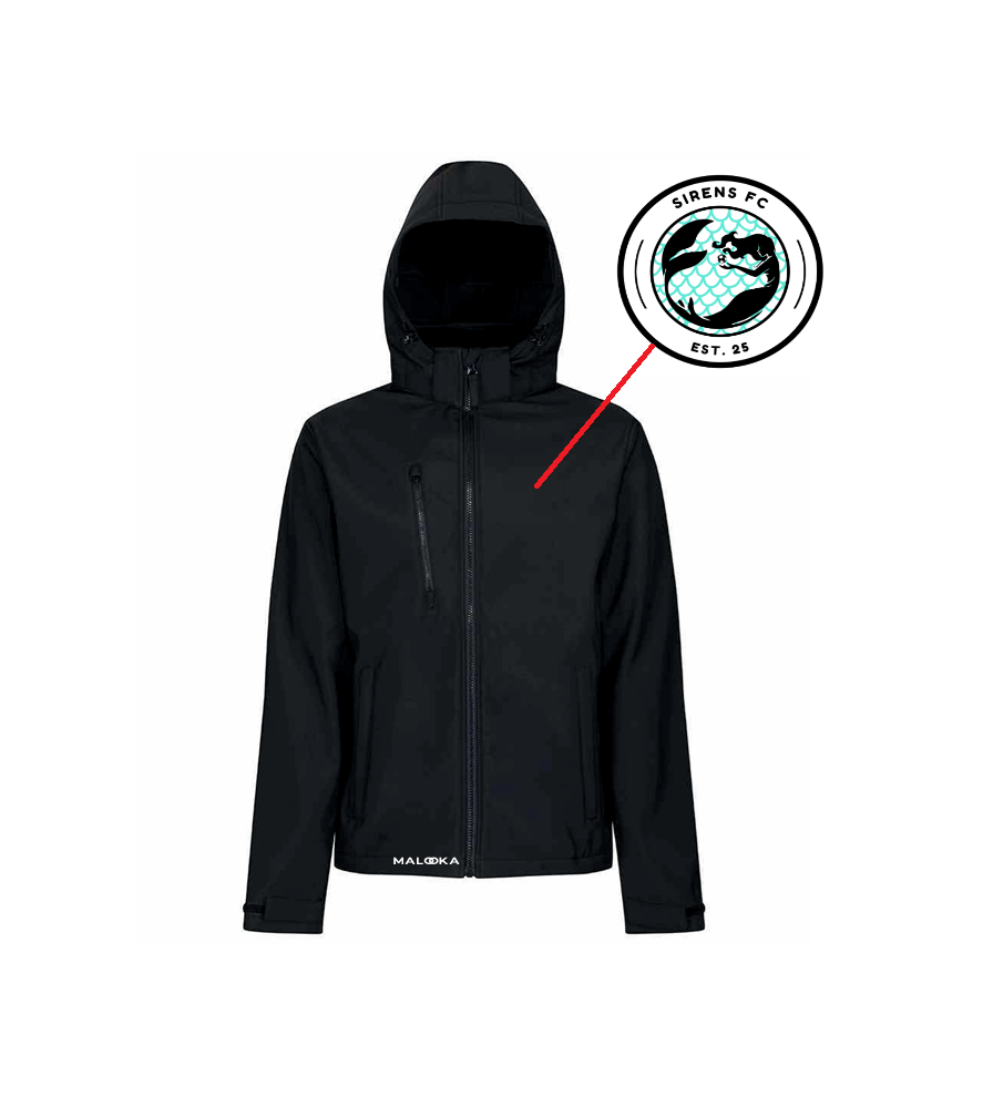 Sirens Softshell Waterproof Jacket Black (Adults)